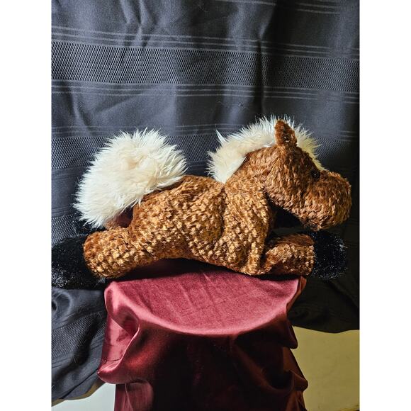 Brown stuffy horse by BJ Toy co - Picture 4 of 6